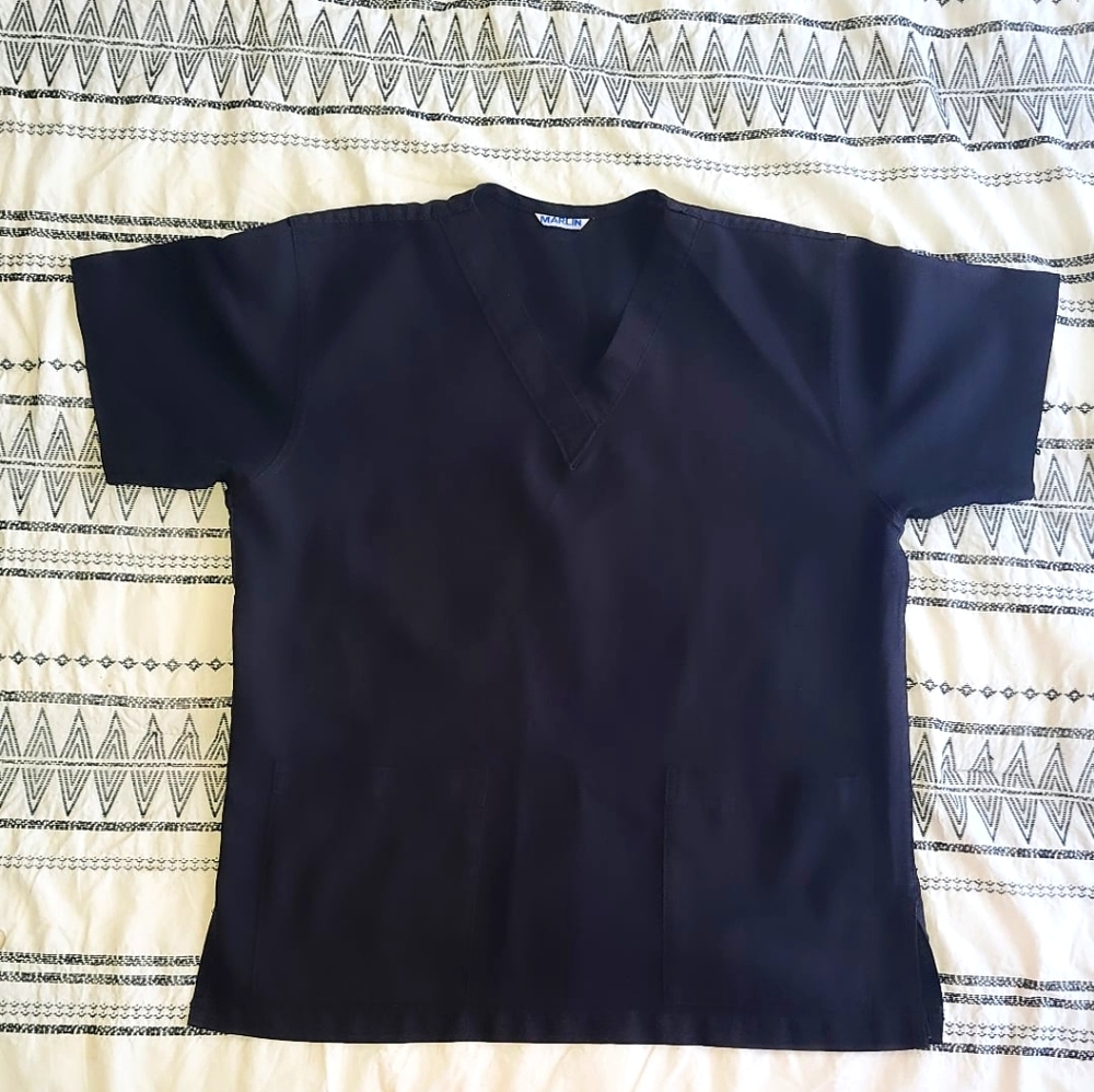 Black Scrub Top Unisex